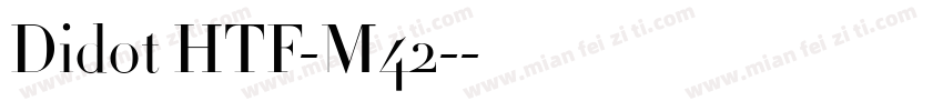 Didot HTF-M42-字体转换